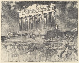 The Facade of the Parthenon, Sunset, 1913.