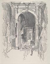 Hallway at Dr. Wister's, 1912.
