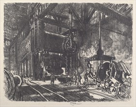 In the Land of Brobdingnag, the Armour Plate Bending Press, 1917.