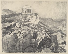 The Temple of Concord on the Wall, Girgenti, 1913.