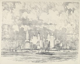 New York From Ellis Island, 1910.
