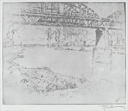 The City Bridge, St. Louis [bottom], in or after 1919.