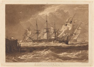 Ships in a Breeze, published 1808.