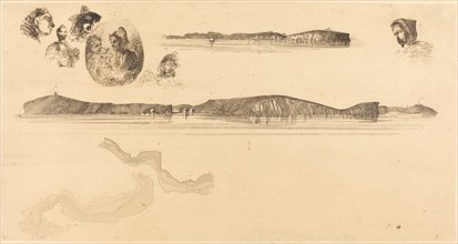Sketches on the Coast Survey Plate, 1854/1855.