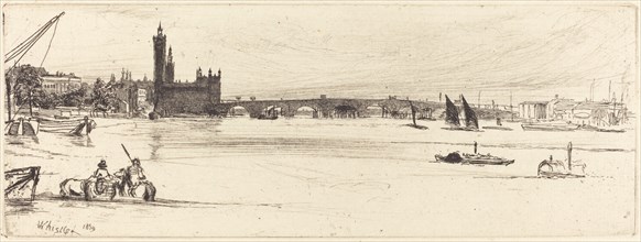 Old Westminster Bridge, 1859.