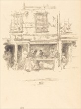 Maunder's Fish Shop, Chelsea, 1890.