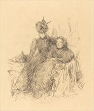 Mother and Daughter, 1897. Whistler's mother-in-law Frances Birnie Philip, and one of his sisters-in-law, probably Ethel Whibley.