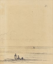 Figures on a Shore [verso], c. 1875.