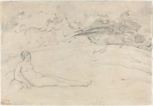 A Nude Reclining in a Landscape, 1825/1828.