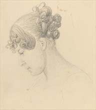 Head of a Woman Looking Down (Theresa Turner?).