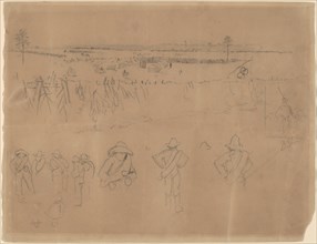 Line-ups and Trenches [recto], 1864.