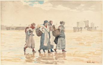 Four Fishwives on the Beach, 1881.