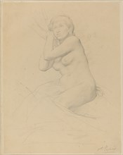 Female Nude Seated.