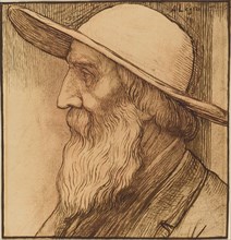 Head of an Old Man with a Wide-Brimmed Hat.