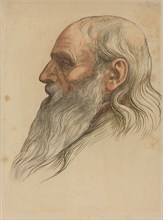 Study of a Man's Head with a Full Beard.