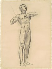 Study of Orpheus for "Classic and Romantic Art", c. 1921.