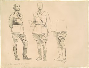 Studies for "General Officers of World War I", 1920-1922.