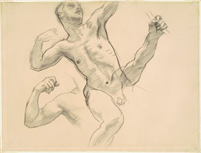 Studies of Achilles for "Chiron and Achilles", 1922-1925.