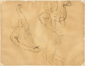 Studies of Male Nudes [verso], 1918-1919.