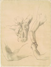 Studies for "Two Classical Male Figures Wrestling", 1919-1920.
