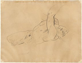 Falling Male Nude [verso], 1918-1919.
