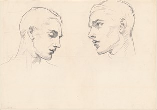 Studies of a Man's Head, c. 1875.
