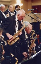 Roy Wiillox and Duncan Lamont, Stan Reynolds Big Band, New Milton, 2008.