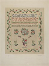 Sampler, c. 1942.