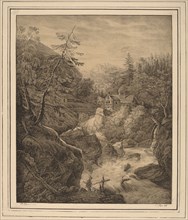 Waterfall, 1820s.