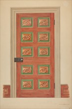 Zoar Door, c. 1938.