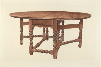 Gateleg Table, 1939.