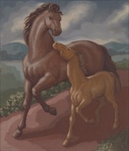 Filly and Colt, 1934.