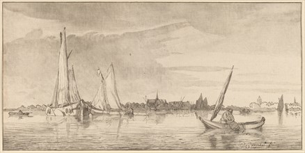 River with Town, 1775.
