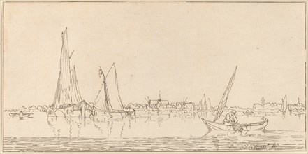 River with Town, 1775.