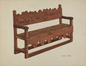 Mission Bench, c. 1939.