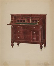 Mahogany Desk, c. 1939.