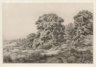Oaks near a Pond, 1852.