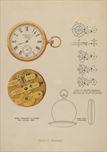 Watch and Case, c. 1937.