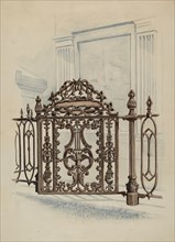 Cast Iron Gate, c. 1936.