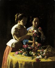 Girls and Flowers, 1855.