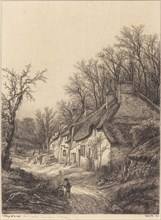 Cottages in Winter, 1840.