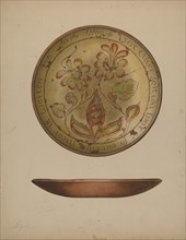 Pa. German Plate, c. 1938. Creator: Giacinto Capelli.