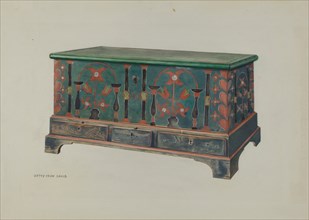 Pa. German Chest, c. 1938. Creator: Betty Jean Davis.