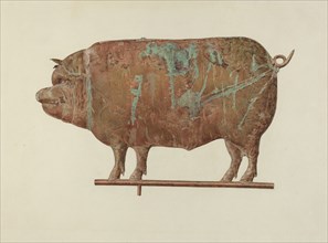 Pig Weather Vane, c. 1940.