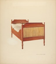 Zoar "Sleigh" Bed, c. 1938.