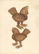 Rooster and Hen, 1935/1942.