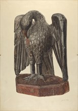 Hand Carved Eagle, c. 1938.