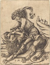 Samson and the Lion, c. 1475.
