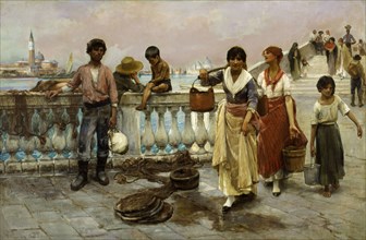 Water Carriers, Venice, 1884.