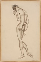 Female Nude, Back View, 1909.